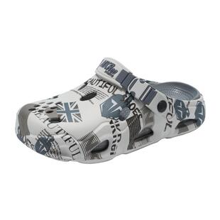 洞洞鞋男夏季外穿防滑运动办公室包头拖鞋开车两用大码46沙滩凉鞋