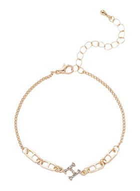 韩国满钻H字母新品手链手环时尚简约东大门网红个性女学生小饰品