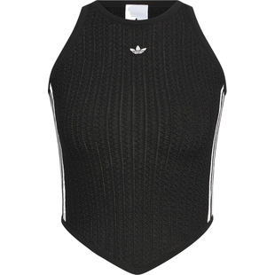 Adidas/阿迪达斯官方正品三叶草女士修身针织无袖运动背心KC5844