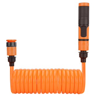 弹簧水管可伸缩软管高压水枪家用阳台冲洗车增压喷头接自来水浇花