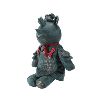 吾独友偶博物馆西安文创纪念品兵马俑国潮车载玩偶公仔玩具男礼物