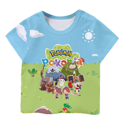 宝可梦Pokopia百变怪童装速干T恤