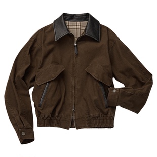 REFOUND TEN 设计师品牌25秋冬新品纯棉做旧休闲水洗外套上衣女