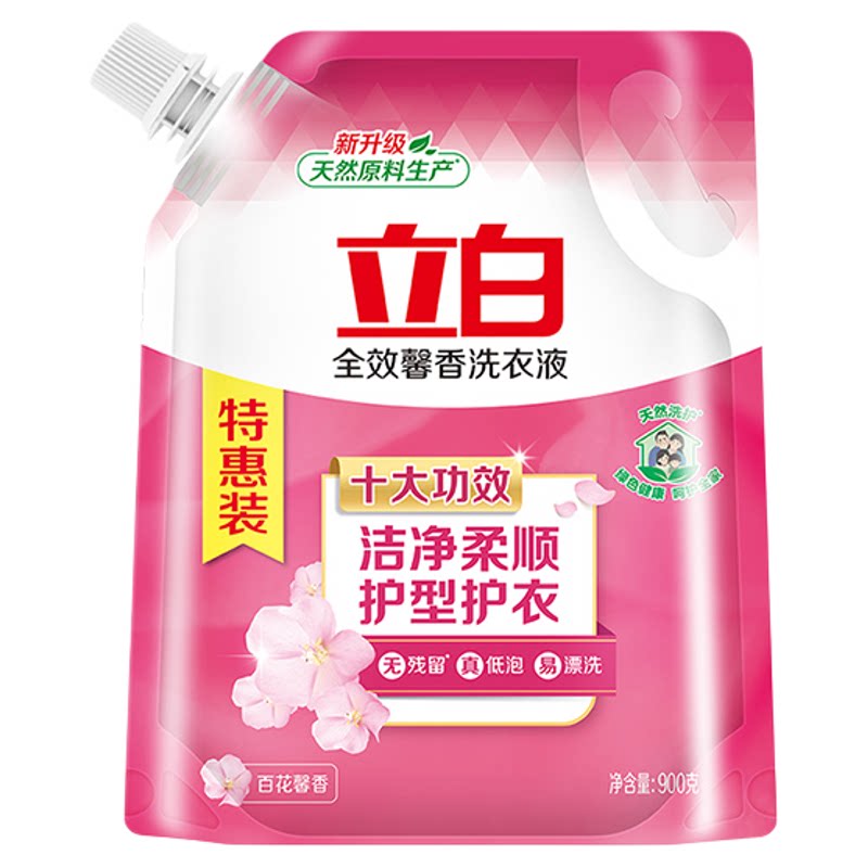 立白全效馨香洗衣液香味持久留香