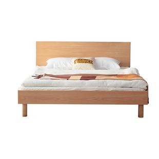 红林日记实木床双人床1.5米床简约现代卧室1.8米大床1米2单人床