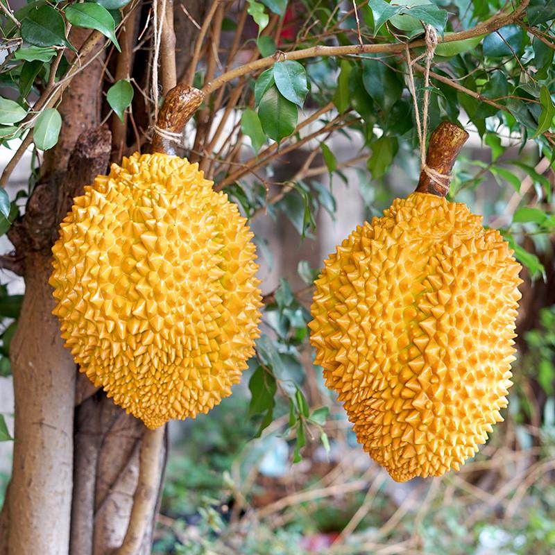 仿真榴莲金枕头模型假塑料水果榴莲店铺面装饰摆设挂件拍摄玩道具