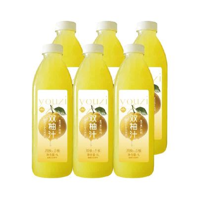 熙景源酸甜清爽双柚汁1L*6瓶