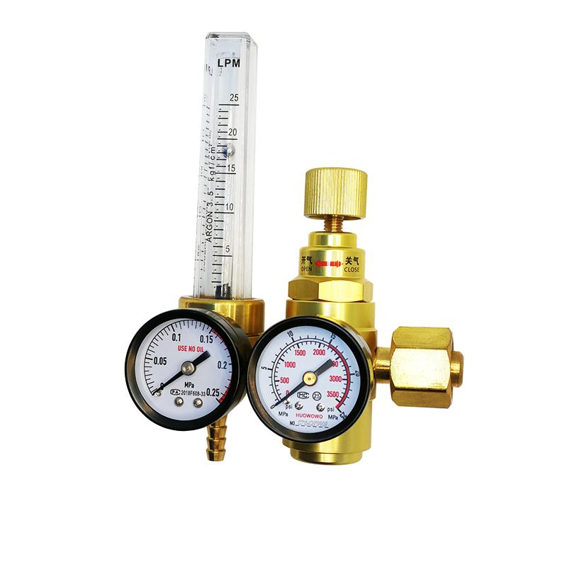 节能氩气表AR-116/30MPa激光焊50L高压阀氩弧焊接减压器 带流量计