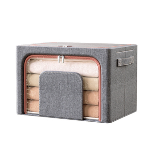 3个装 衣服被子收纳箱整理箱家用大容量超大羽绒服布艺衣柜储物箱