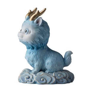 铜师傅《麒麟宝宝》客厅桌面吉祥瑞兽铜摆件 家居装饰工艺品礼物