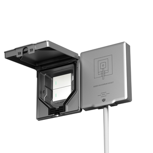 86型通用浴室户外防水开关面板IP55级防水一开两位单控室外开关