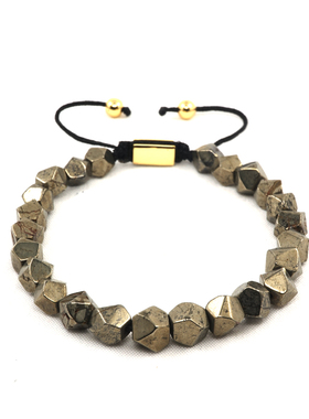 pohier原创小众设计切面珠黄铁矿