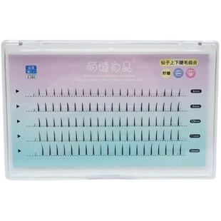 假睫毛仙子毛上下睫毛组合混合装单簇a型仙女朵毛分段式自然嫁接