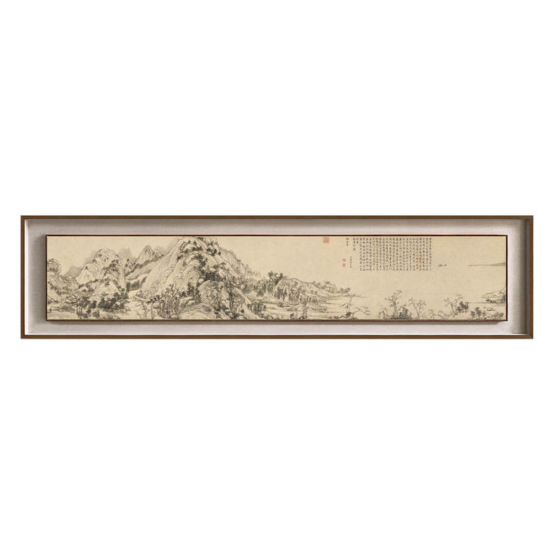 黄公望-富春山居图双层框版画