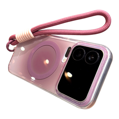 晕染强磁吸适用小米17pro手机壳新款2025女xiaomi17promax高级感粉色带挂绳软边14pro小米15ultra好看的外壳