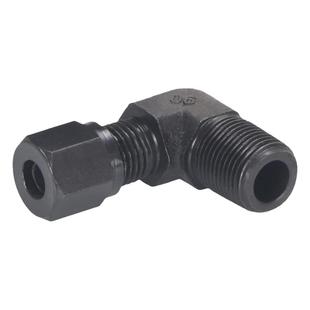 卡套弯头碳钢英制转公制外丝直角2/3/4分内卡6/8/10/12MM铜管接头