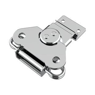 304不锈钢蝴蝶锁扣搭扣航空箱配件机柜旋转锁芯道具箱木箱子卡扣