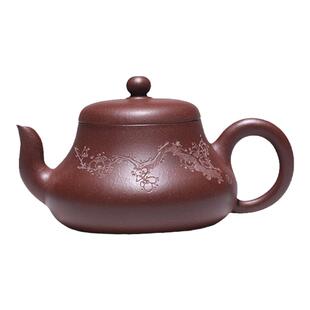 宜兴紫砂壶纯手工原矿底槽清君德壶三弯流家用功夫茶具套装