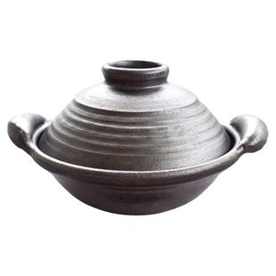 日本独步炎进口家用砂锅电磁炉燃气灶通用明火两用土锅煲汤炖肉陶