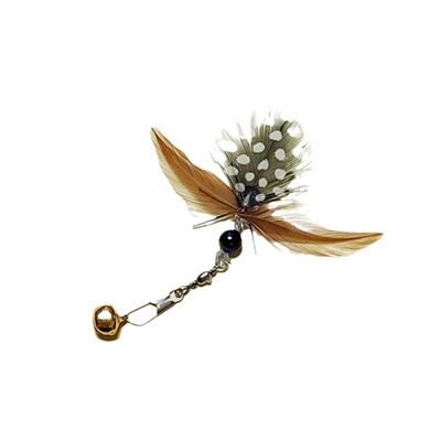 十猫九疯羽毛小飞虫逗猫棒替换头