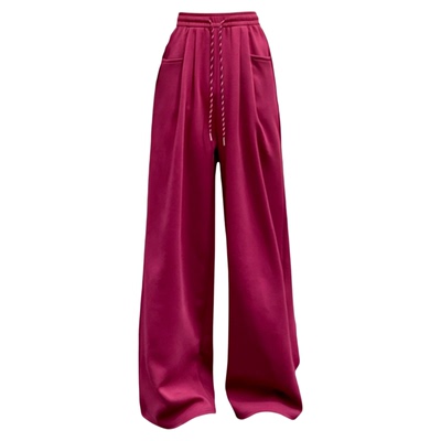 韩系慵懒裤子女浅灰色款小个子