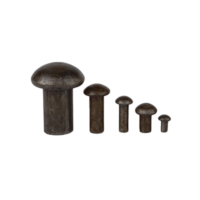 铁本色实心泰展半圆头铁铆钉