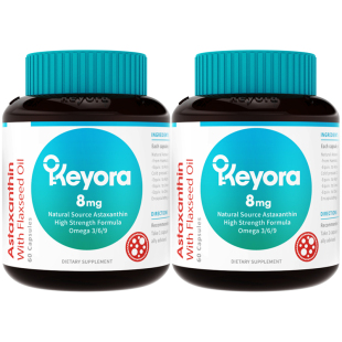 新西兰Keyora进口天然左旋虾青素胶囊非磷虾油口服备孕雨生红球藻