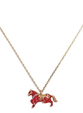 气质精致百搭本命年质感镀金项链