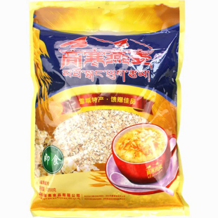 青海特产 高寒皮燕麦片1200g 即食冲泡速食早餐高原杂粮