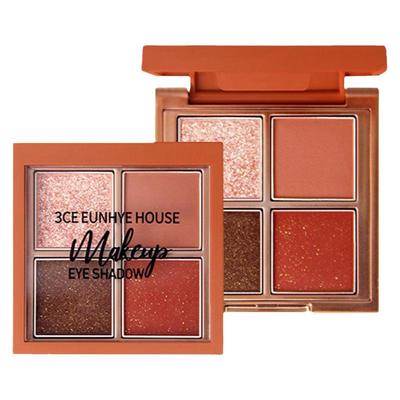正品3CEEUNHYEHOUSE暮光玫瑰梦幻四色眼影盘专柜珠光细闪日常淡妆