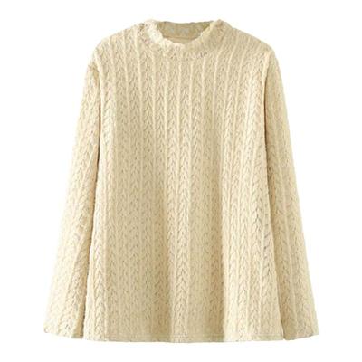 胖mm冬装加绒保暖打底衫