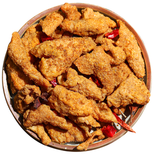 香酥脆炸鸡皮熟食零食品追剧下酒解馋夜宵油渣特产办公室手工小吃