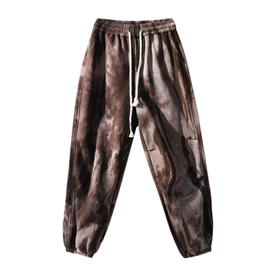 加绒阔腿裤松紧腰休闲文艺复古