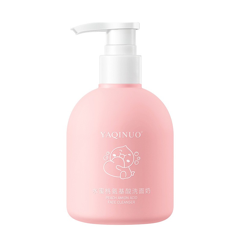 雅琪诺水蜜桃氨基酸洗面奶深层清洁温补水收缩毛孔洁面乳洁面产品