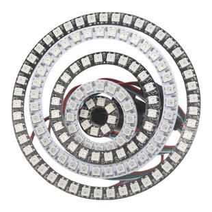 led全彩跑马流水圆灯环2812/6812可编程点控内置幻彩彩灯天使眼5V