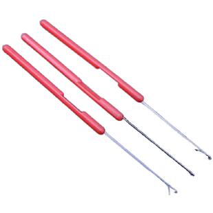 塑料柄钩针串珠器穿线小号勾针口舌沟针手工编织毛衣线针绳子针线