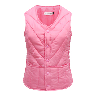 2020春秋新款女士羽绒棉马甲贴身保暖中老年修身棉衣背心妈妈坎肩