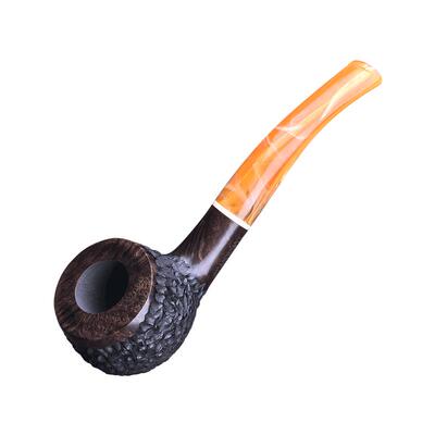 石楠木烟斗彩色烟嘴男士手工实木