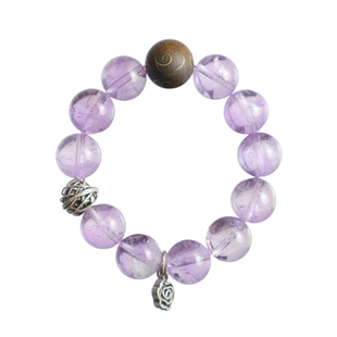 紫霞仙子｜天然水晶手链玻利维亚薰衣草紫水晶手串轻奢小众精致