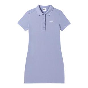 ellesse小贝壳春夏凉感连衣裙polo领短袖运动休闲网球训练服女士