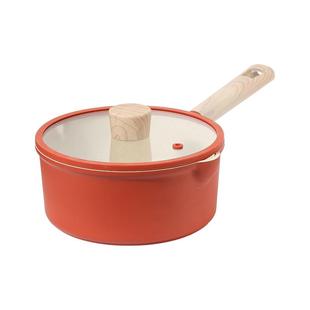 卡罗特奶锅不粘锅婴儿宝宝辅食锅家用麦饭石蒸煮一体小汤锅泡面锅