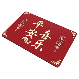 门口地垫入户门垫进门地毯2026新款新年喜庆防滑吸水地胶家用脚垫