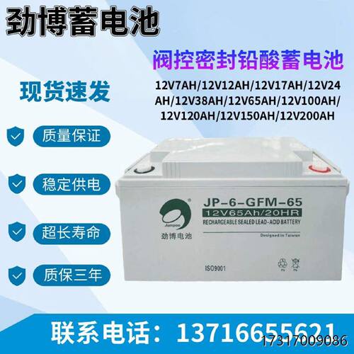劲博蓄电池JP6FMHSE12V7AH10AH12AH17AH24AH38AH55AH65AH100AH