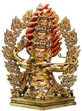 藏村铜全鎏金细致雕花工艺