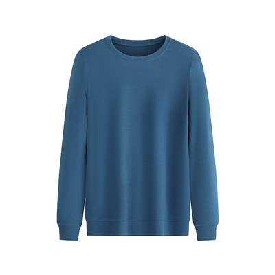 霞湖世家真德绒圆领双磨毛T恤