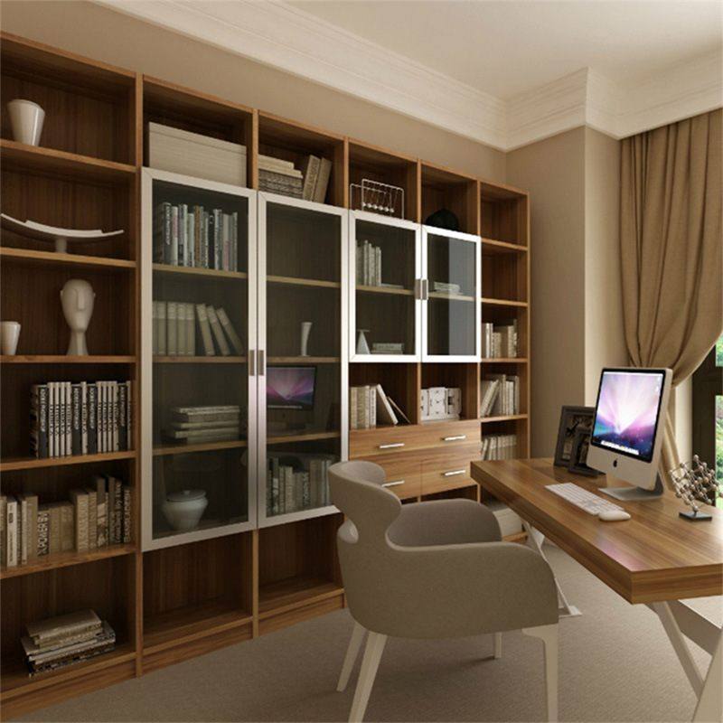 新款直销简易书架落地多层收纳储物书柜组合创意木质置物架定 制