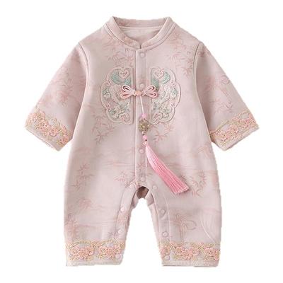 中国风婴儿衣服春秋百天周岁礼服