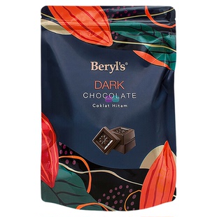 马来西亚进口零食beryls倍乐思黑巧克力冻干草莓白巧薄荷袋装280g