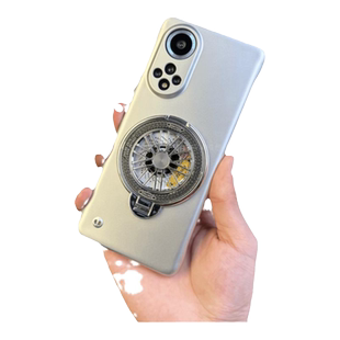 适用华为HiNova9手机壳解压陀螺支架新款nova9pro金属烤漆超薄无边框亲肤散热壳nova10镜头全包防摔保护套男