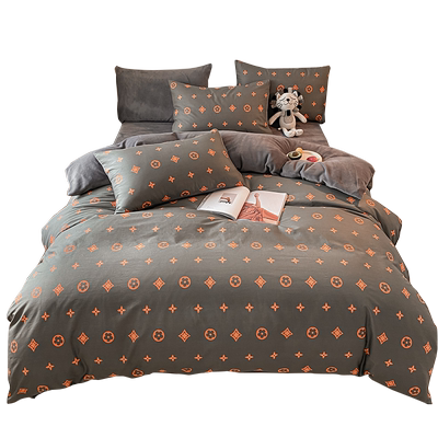 全棉被套斜纹一面纯棉单面绒保暖